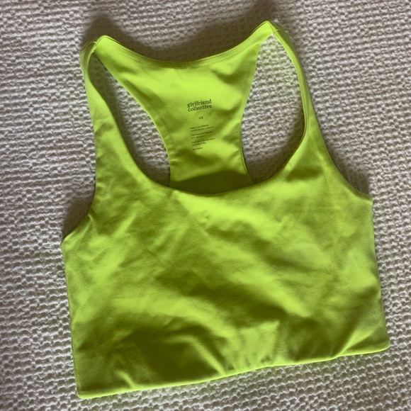 Girlfriend Collective Lime Green Paloma Bra - Picture 2 of 4